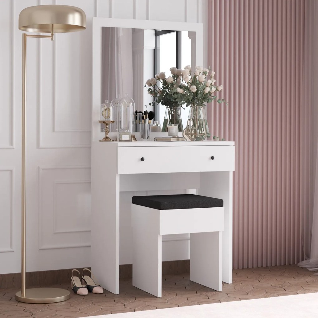 Toaletný stolík Anabella biely