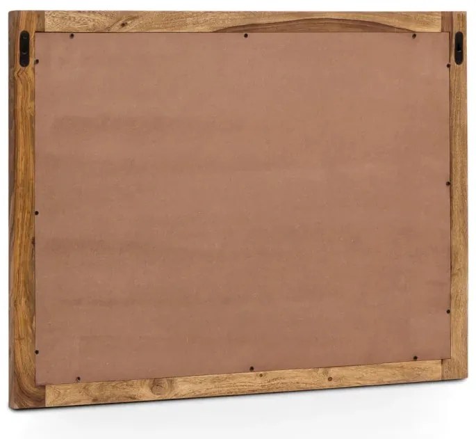 furniture-nabytek.cz - Masivní koupelnové zrcadlo Lagos z palisandru, lakované, hnědé – 80×60 cm
