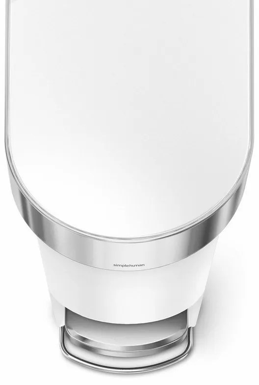Pedálový kôš Slim 40 l, biela