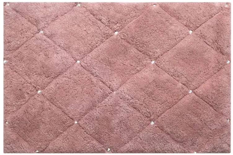 Dekorstudio Kúpeľňový koberček CHIC s kryštálmi v ružovej farbe Rozmer koberca: 60x90cm