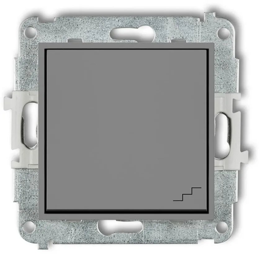 Vypínač schodiskový 27MWP-3 sivý mat
