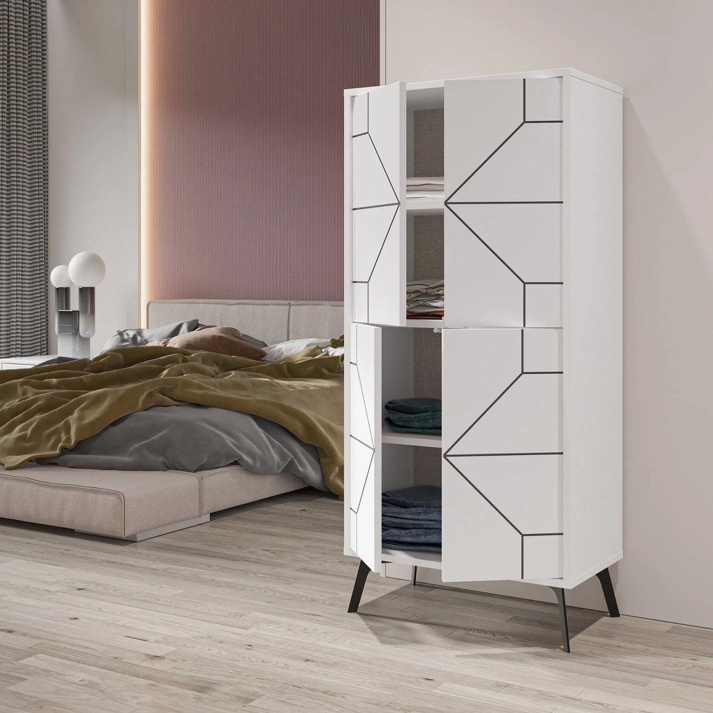 Skrinka Duben (Biela). Akcia -18%. Vlastná spoľahlivá doprava až k Vám domov. 1073469
