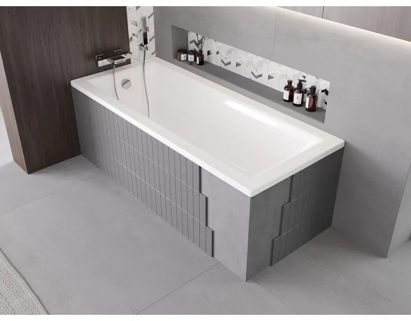 Mexen X-ST, polystyrénový plášť na obdĺžnikovú vaňu 160-190 x 70-90 cm, biela, 55021-00