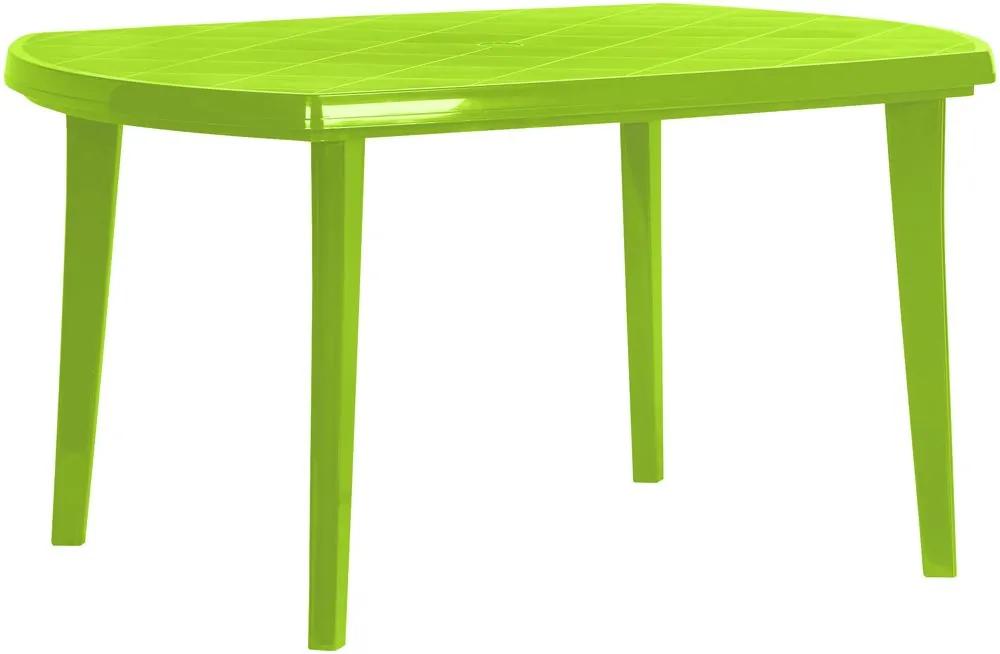 Plastový oválný stůl ELISE - light green