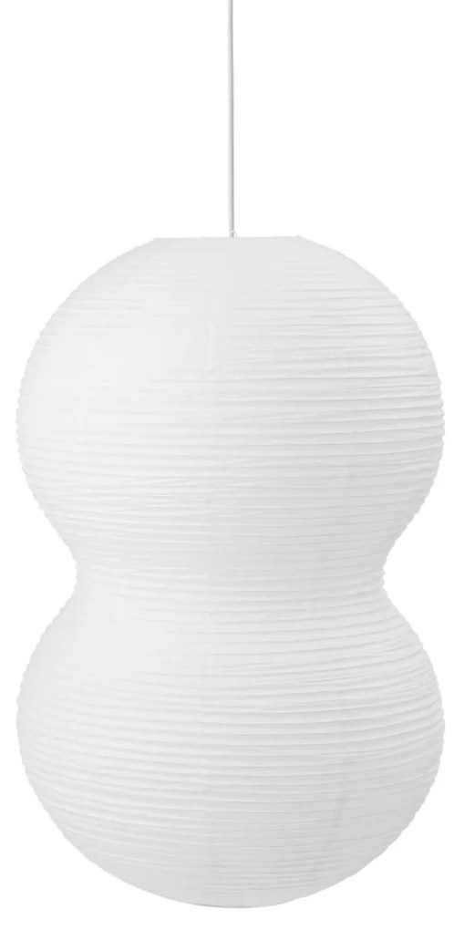 Závesné tienidlo Puff Twist – biele