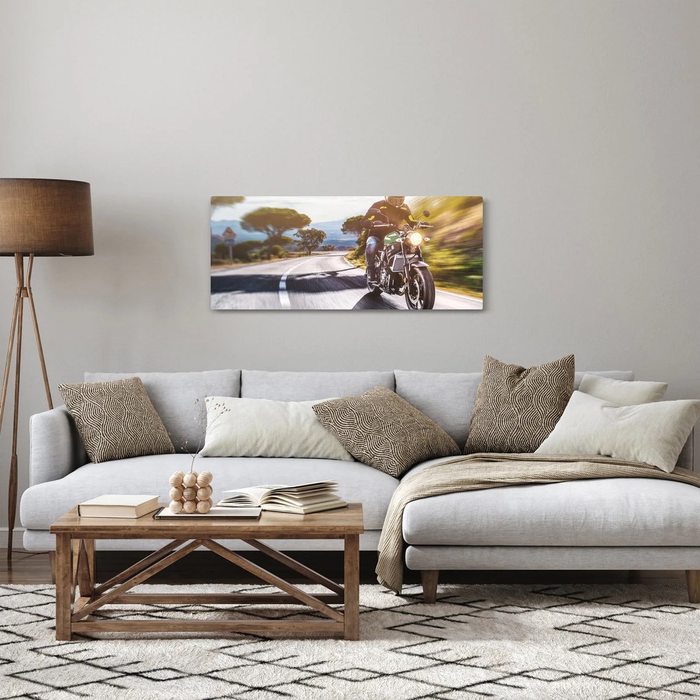Obraz - Motorkár (120x50 cm)