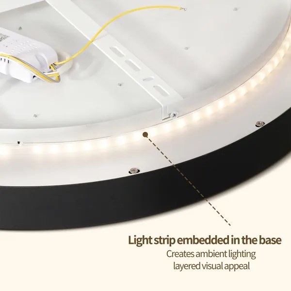 Brilagi - LED stmievateľné svietidlo GLASS POOL DOUBLE LED/80W/230V 60 cm čierna + DO