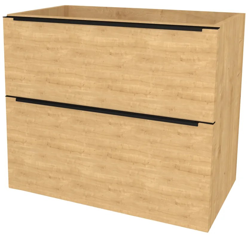 Mereo Mailo, kúpeľňová skrinka 61 cm, čierne madlo, Multidecor, Dub Arlington, MER-CN590SBDARL