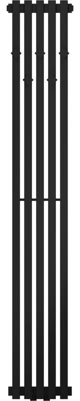 Mexen, Mexen Flux dekoratívny kúpeľňový radiátor 1500 x 240 mm, 450 W, čierny - W127-1500-240-00-70