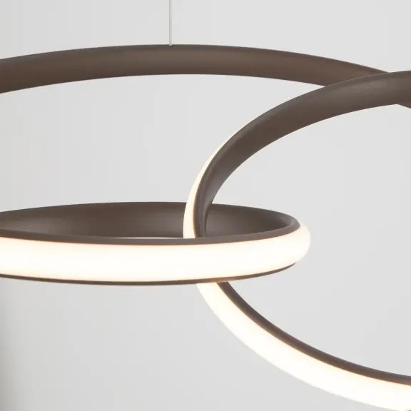 LED luster Menton 52 Hnedá