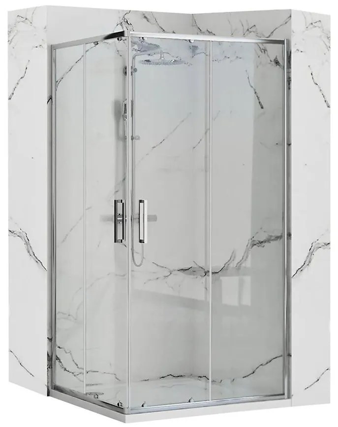 Sprchový kút Punto Rea K0863 80x80x190 chróm