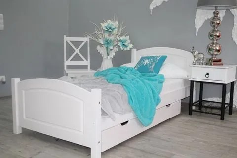 OVN posteľ ZYTA biela 80x200cm+rošt