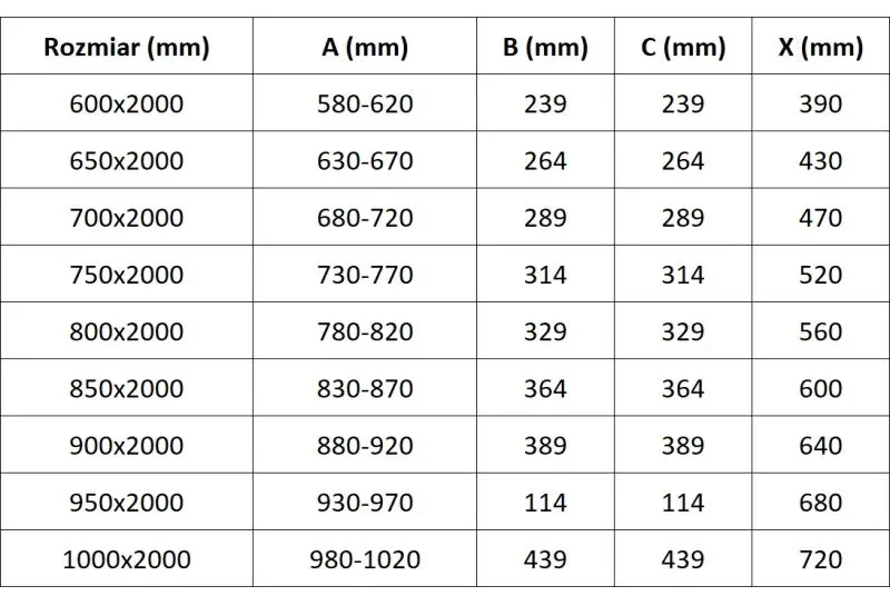Mexen Exo, skladacie dvere do otvoru 95x200 cm, 6mm číre sklo, chrómový profil, 816-095-000-01-00