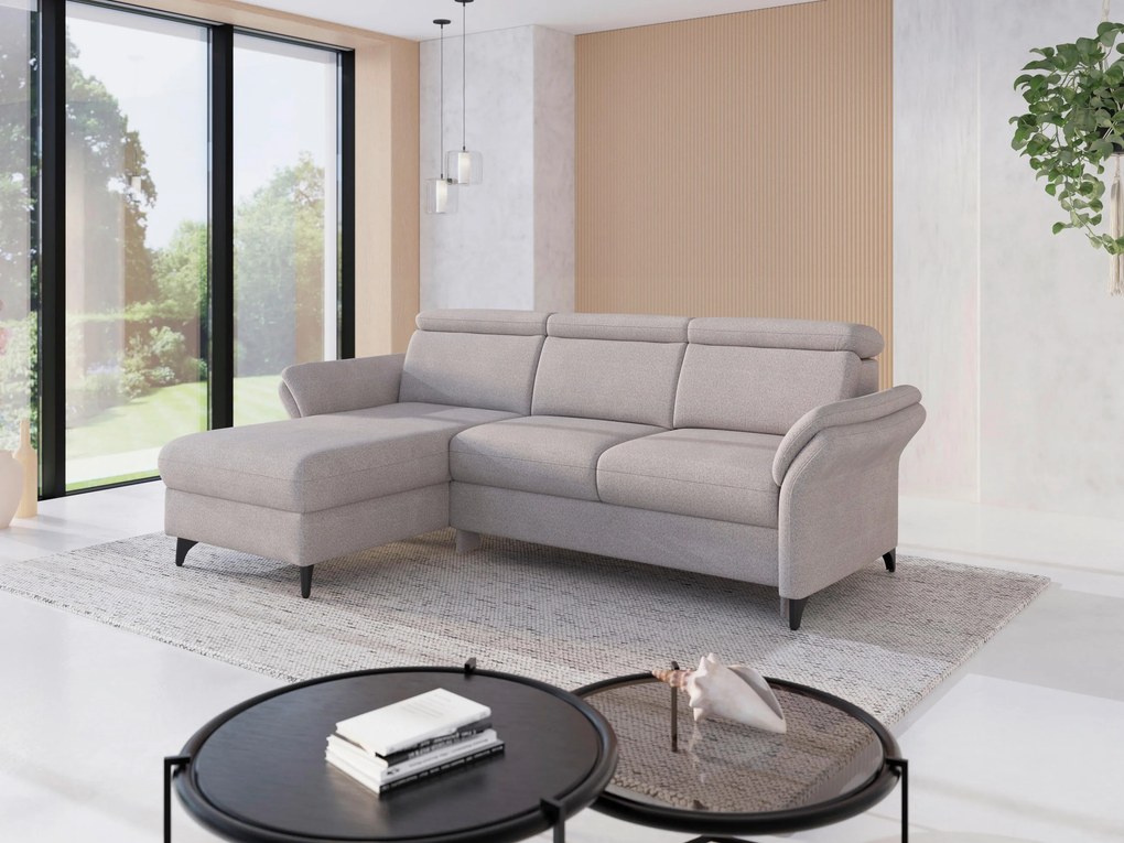 XXXLutz ROHOVÁ SEDAČKA, textil, strieborná Sit & More - Sedačky - 000144025834