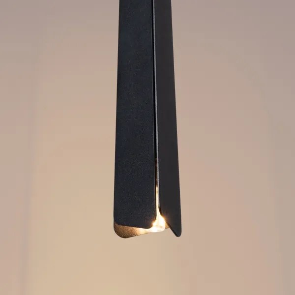 Sollux SL.1400 - Luster na lanku PRYSM 1xG9/8W/230V čierna