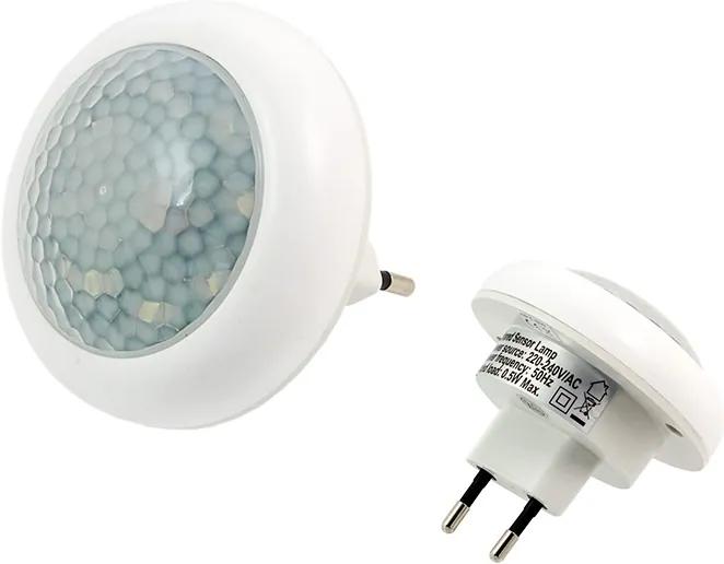 APT Nočné LED svetlo 230V s pohybovým a súmrakovým čidlom