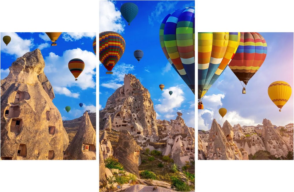 Obraz - Teplovzdušné balóny, Cappadocia, Turkey. (90x60 cm)