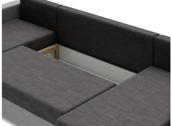 Rozkladacia rohová sedačka s úložným priestorom Rubin U, Dostupné poťahy: Lux 29