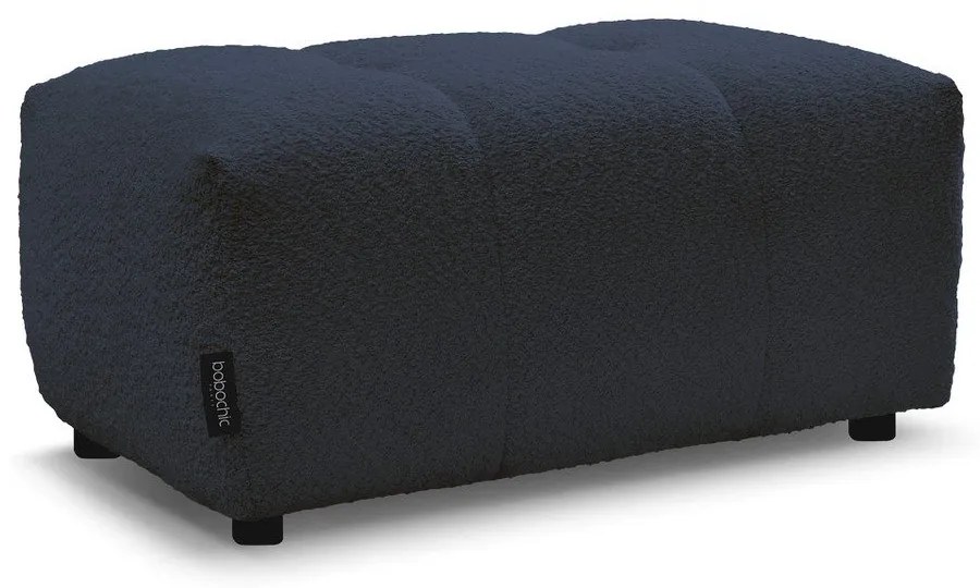 Modrá podnožka z textílie buklé Roxelane – Bobochic Paris