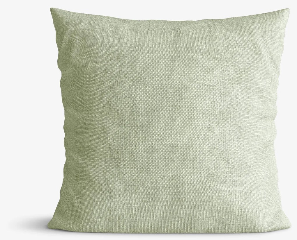 Goldea dekoračná obliečka na vankúš malaga - zelená režná 50 x 50 cm