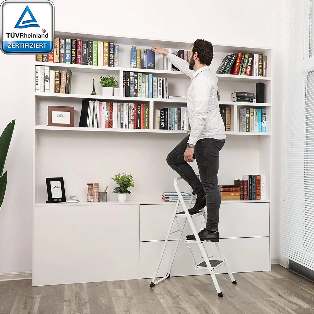 Oceľový rebrík - 3 schodíky