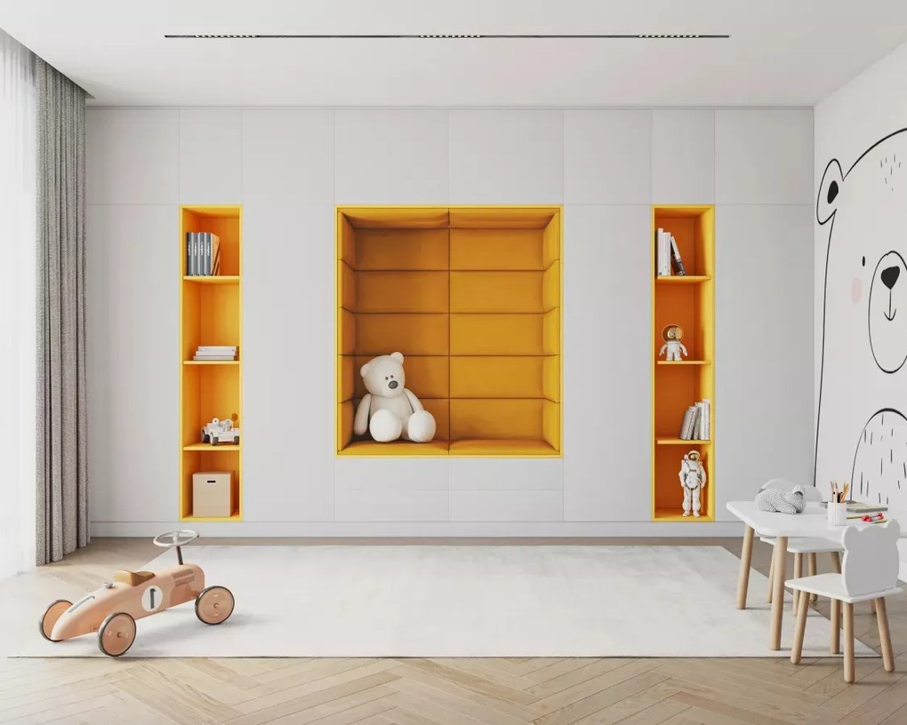 Čalúnený panel na stenu TRINITY - 70x30 cm (viac farieb)