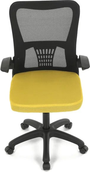Detská otočná stolička žltá KA-K2006 YEL