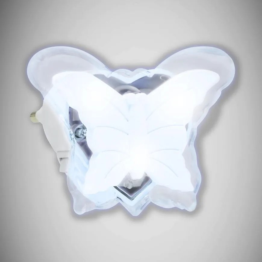 Nočné osvetlenie  Motýľ HL994L 0,4W biele