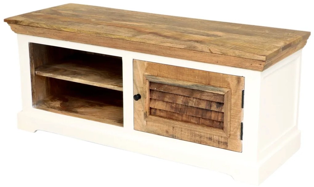 furniture-nabytek.cz - Rustikálny botník 120x50x45 z dreva mango