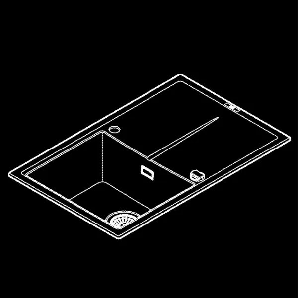 GROHE 31639AP0 - Drez K400 780 × 500 mm kameň/čierna