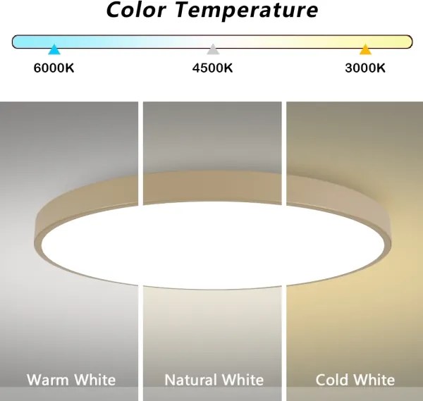 Brilagi-LED Stropné svietidlo POOL LED/180W/230V 3000/4000/6000K pr. 120 cm béžové