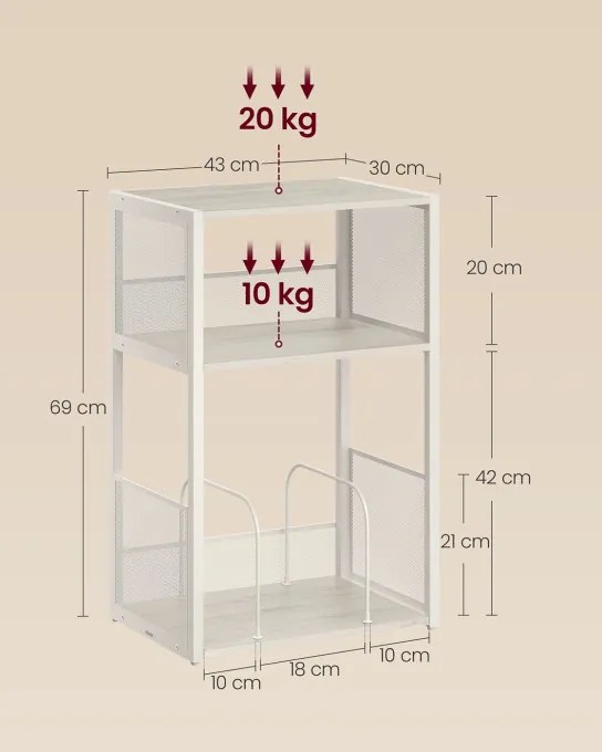 Príručný stolík LET275W01
