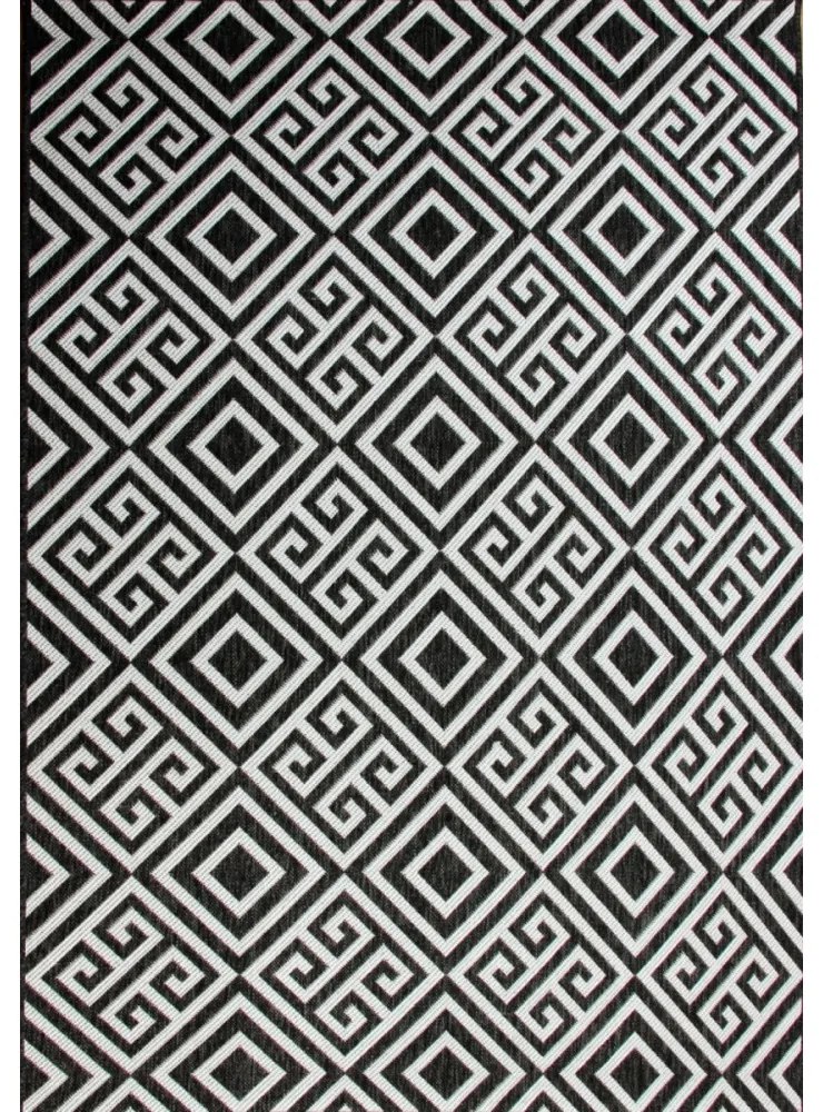 Kusový koberec Gap čiernobiely, Velikosti 80x150cm