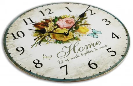 Drevené nástenné hodiny 30x30 BLH30070