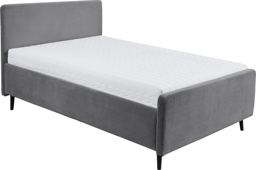 XXXLutz ČALÚNENÁ POSTEĽ, 140/200 cm tmavosivá MID.YOU - Online Only spálne - 002220052705