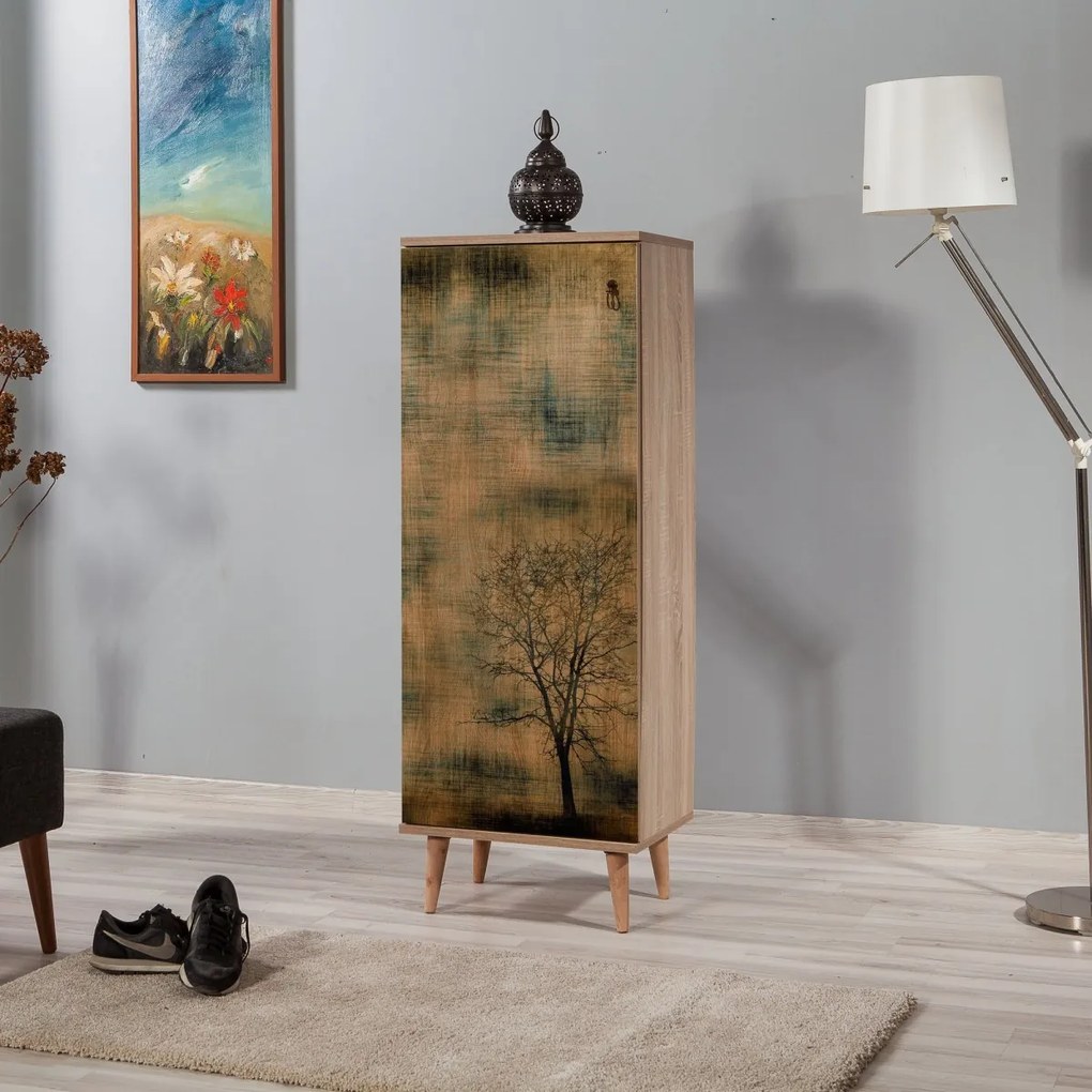 Botník FILINTA Strom 50x135 cm dub sonoma