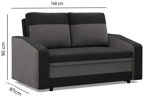 Pohovka ORION hnedá / cappuccino