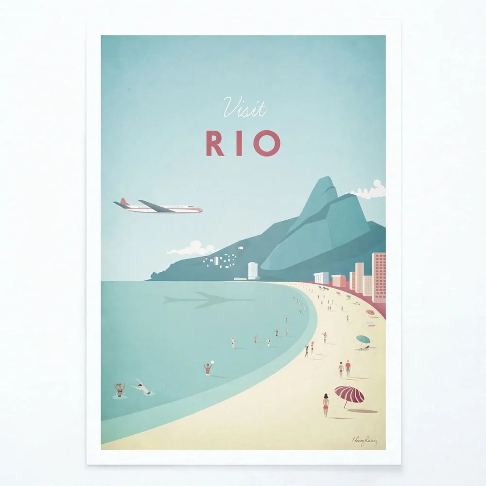Plagát Travelposter Rio, A3