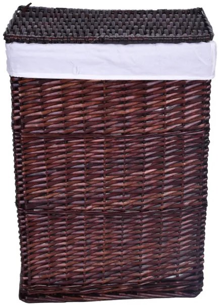 Kôš na bielizeň 114 l prútený hnedý
