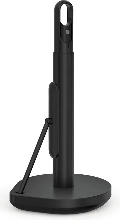 Matne čierny oceľový držiak na kuchynské utierky – simplehuman