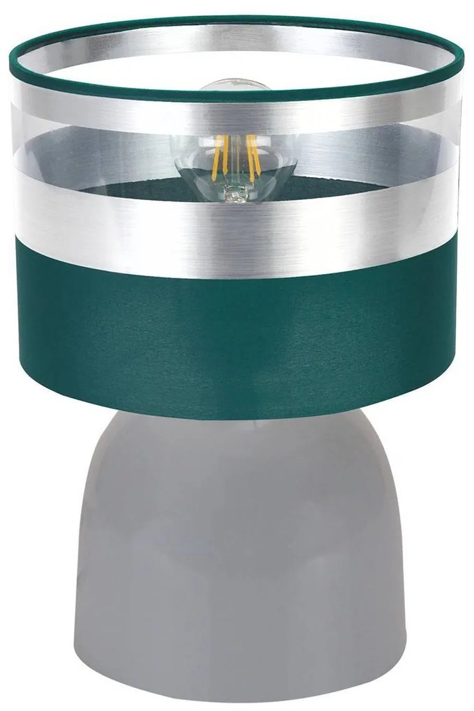 Stolná lampa Intense chrome, 1x textilné tienidlo (výber zo 6 farieb), (výber z 3 farieb konštrukcie)