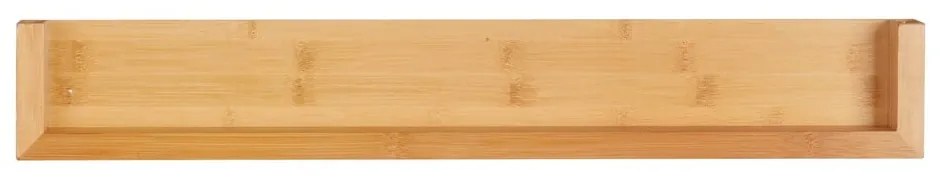 Bambusová nástenná polica Wenko Dark, šírka 60 cm