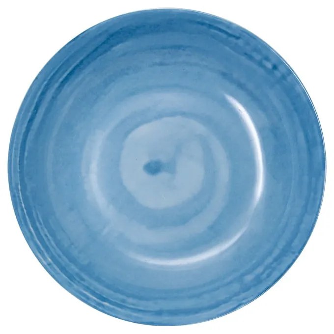 Svetlomodré hlboké porcelánové taniere v súprave 6 ks ø 21 cm Tangeri blue – Villa Altachiara