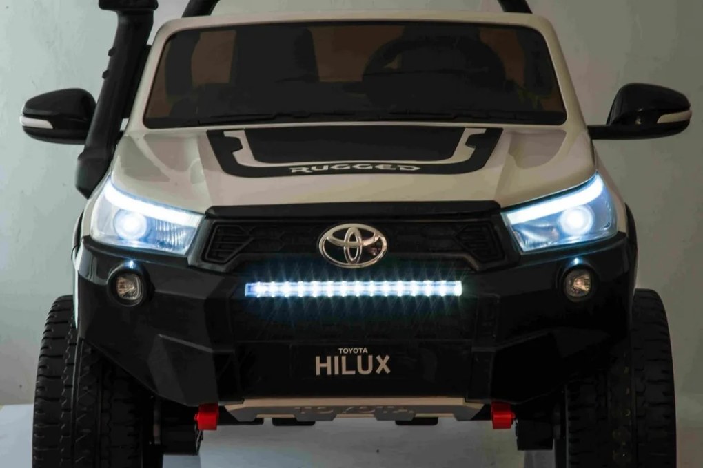 RAMIZ Elektrické autíčko - Toyota Hillux - nelakované - biele motor- 4 x 45W, - batéria 2 x 12V/7Ah - 2025
