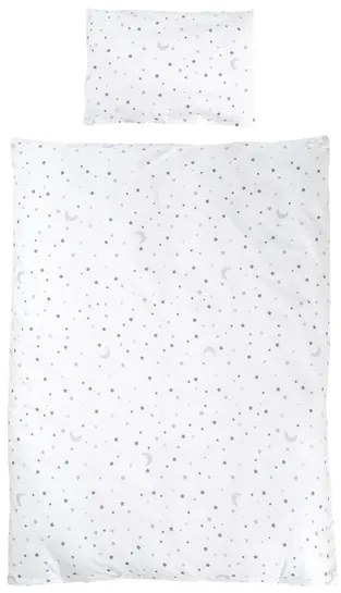 roba Detská postieľka Sternenzauber s príslušenstvom, 70 x 140 cm (hnedosivá) (100340823)