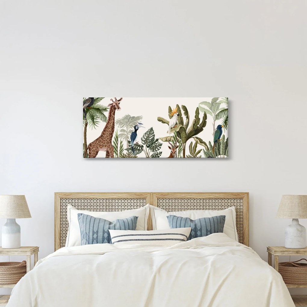 Obraz - Obyvatelia Afriky (120x50 cm)