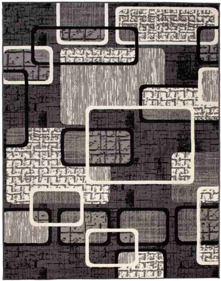 Kusový koberec PP Lines šedý, Velikosti 300x400cm