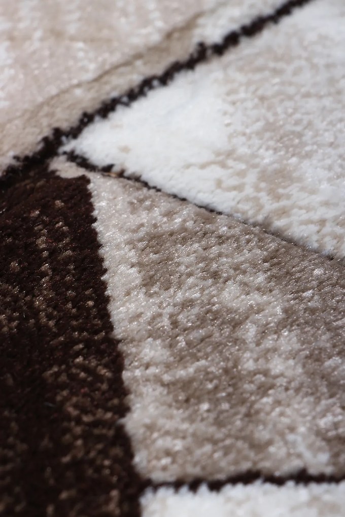 Koberec Cosmic Carving 5103 CREAM/BROWN rozmery koberec: 120x170 cm