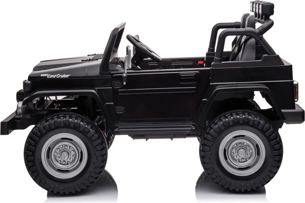 JOKOMISIADA Detské autíčko na batérie pre 2 osoby Toyota Land Cruiser PA0285 čierne