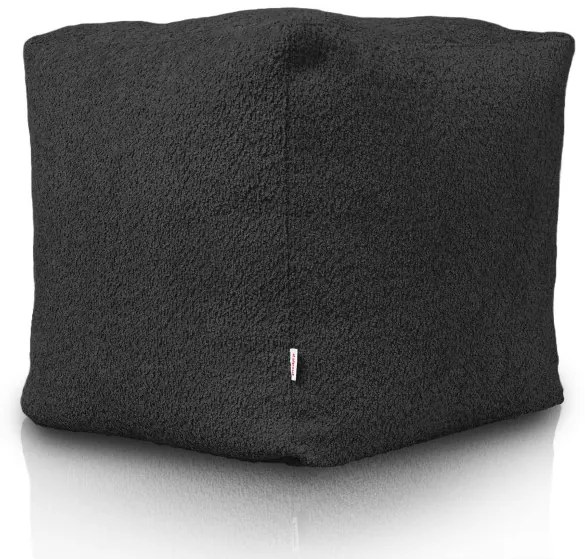 Taburetka Boucle čierna